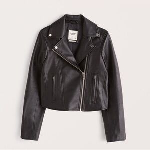 Abercrombie & Fitch Vegan Leather Moto Jacket